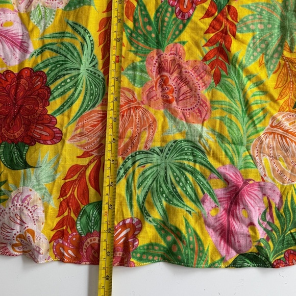 Petal and Pup Kalama Floral One Shoulder Midi Dress Leilani Print Medium M Hawai - Picture 6 of 11